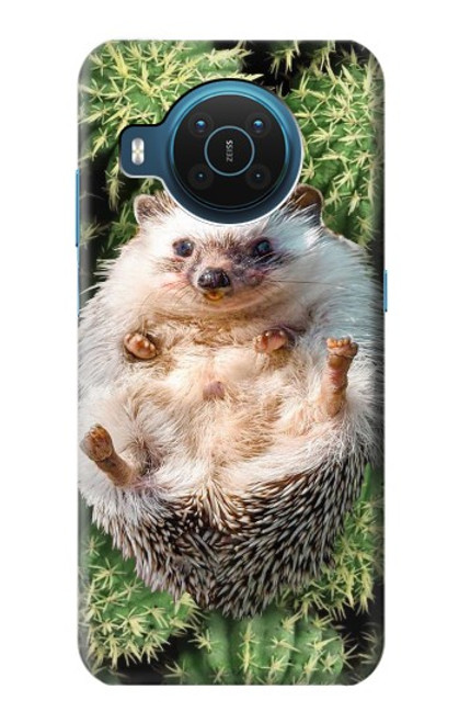 W3863 Pygmy Hedgehog Dwarf Hedgehog Paint Funda Carcasa Case y Caso Del Tirón Funda para Nokia X20