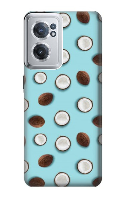 W3860 Coconut Dot Pattern Funda Carcasa Case y Caso Del Tirón Funda para OnePlus Nord CE 2 5G