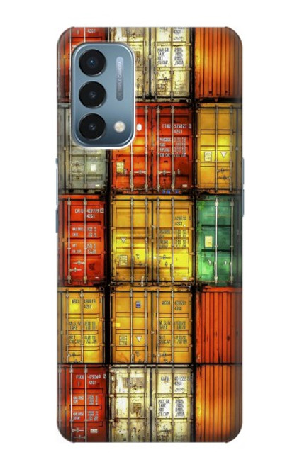 W3861 Colorful Container Block Funda Carcasa Case y Caso Del Tirón Funda para OnePlus Nord N200 5G