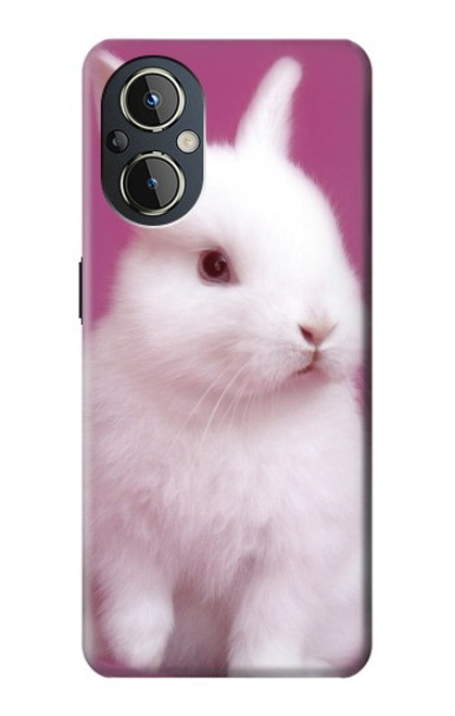 W3870 Cute Baby Bunny Funda Carcasa Case y Caso Del Tirón Funda para OnePlus Nord N20 5G