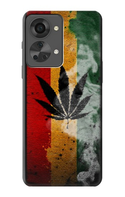 W3890 Reggae Rasta Flag Smoke Funda Carcasa Case y Caso Del Tirón Funda para OnePlus Nord 2T