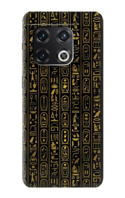 W3869 Ancient Egyptian Hieroglyphic Funda Carcasa Case y Caso Del Tirón Funda para OnePlus 10 Pro