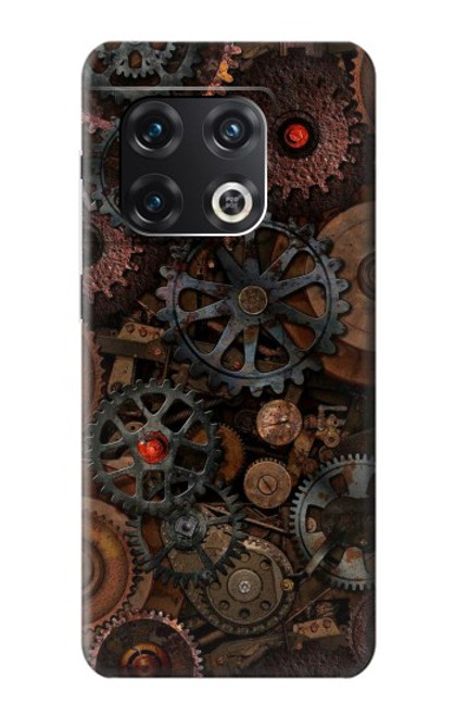 W3884 Steampunk Mechanical Gears Funda Carcasa Case y Caso Del Tirón Funda para OnePlus 10 Pro