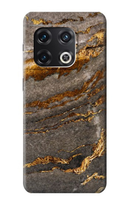 W3886 Gray Marble Rock Funda Carcasa Case y Caso Del Tirón Funda para OnePlus 10 Pro