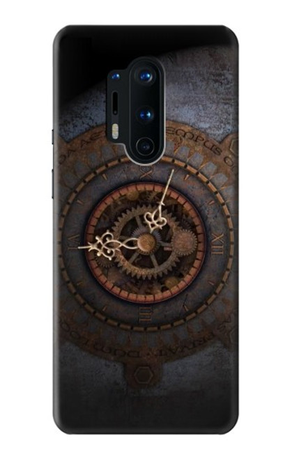 W3908 Vintage Clock Funda Carcasa Case y Caso Del Tirón Funda para OnePlus 8 Pro