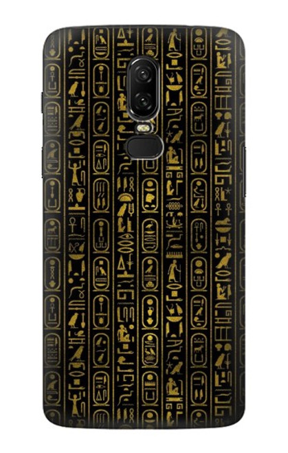 W3869 Ancient Egyptian Hieroglyphic Funda Carcasa Case y Caso Del Tirón Funda para OnePlus 6