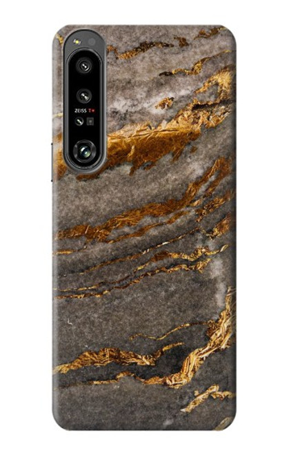 W3886 Gray Marble Rock Funda Carcasa Case y Caso Del Tirón Funda para Sony Xperia 1 IV