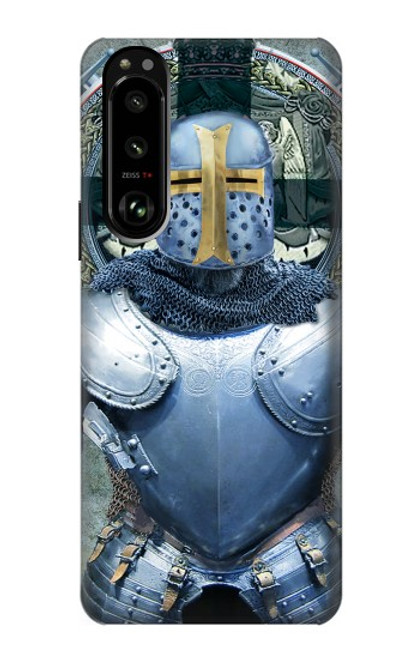 W3864 Medieval Templar Heavy Armor Knight Funda Carcasa Case y Caso Del Tirón Funda para Sony Xperia 5 III