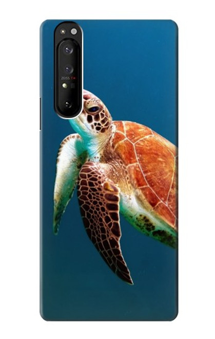 W3899 Sea Turtle Funda Carcasa Case y Caso Del Tirón Funda para Sony Xperia 1 III