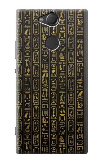 W3869 Ancient Egyptian Hieroglyphic Funda Carcasa Case y Caso Del Tirón Funda para Sony Xperia XA2