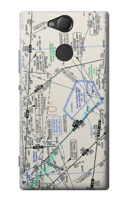 W3882 Flying Enroute Chart Funda Carcasa Case y Caso Del Tirón Funda para Sony Xperia XA2