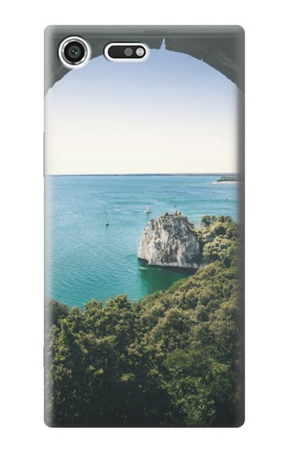 W3865 Europe Duino Beach Italy Funda Carcasa Case y Caso Del Tirón Funda para Sony Xperia XZ Premium