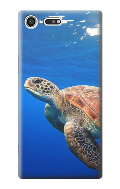 W3898 Sea Turtle Funda Carcasa Case y Caso Del Tirón Funda para Sony Xperia XZ Premium