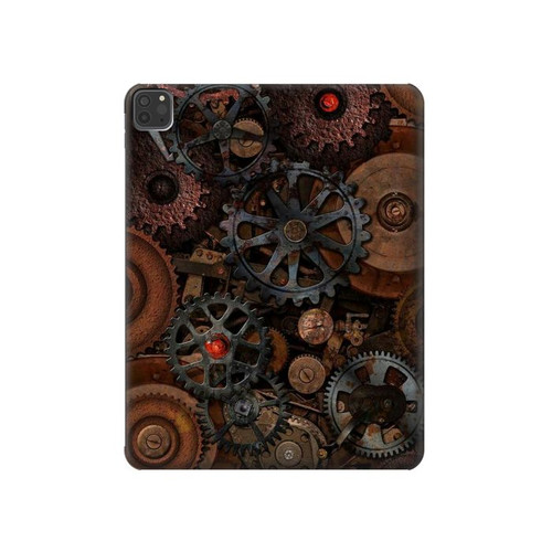 W3884 Steampunk Mechanical Gears Funda Carcasa Case para iPad Pro 11 (2021,2020,2018, 3rd, 2nd, 1st)