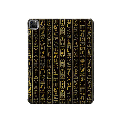 W3869 Ancient Egyptian Hieroglyphic Funda Carcasa Case para iPad Pro 12.9 (2022,2021,2020,2018, 3rd, 4th, 5th, 6th)