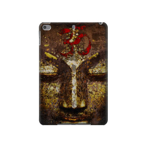 W3874 Buddha Face Ohm Symbol Funda Carcasa Case para iPad mini 4, iPad mini 5, iPad mini 5 (2019)