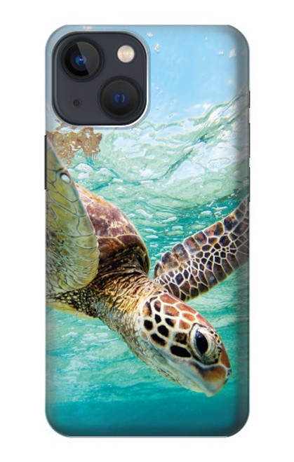 W1377 Ocean Sea Turtle Funda Carcasa Case y Caso Del Tirón Funda para iPhone 14