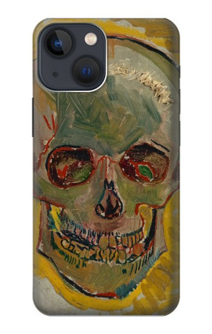 W3359 Vincent Van Gogh Skull Funda Carcasa Case y Caso Del Tirón Funda para iPhone 14