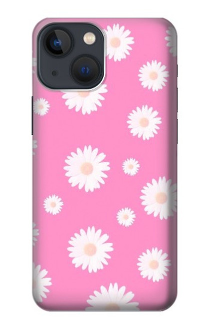 W3500 Pink Floral Pattern Funda Carcasa Case y Caso Del Tirón Funda para iPhone 14