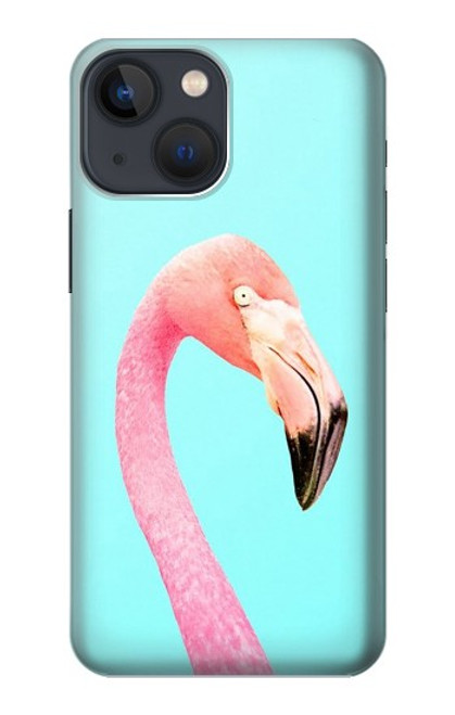 W3708 Pink Flamingo Funda Carcasa Case y Caso Del Tirón Funda para iPhone 14