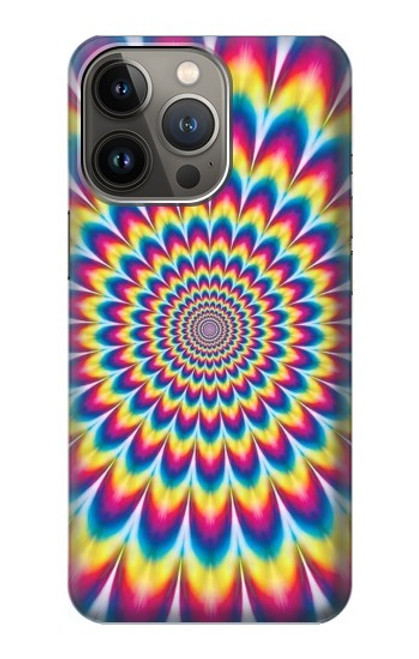 W3162 Colorful Psychedelic Funda Carcasa Case y Caso Del Tirón Funda para iPhone 14 Pro