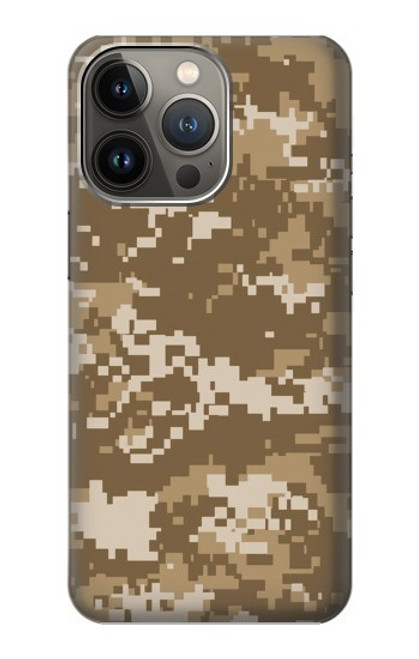 W3294 Army Desert Tan Coyote Camo Camouflage Funda Carcasa Case y Caso Del Tirón Funda para iPhone 14 Pro