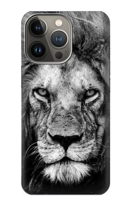 W3372 Lion Face Funda Carcasa Case y Caso Del Tirón Funda para iPhone 14 Pro