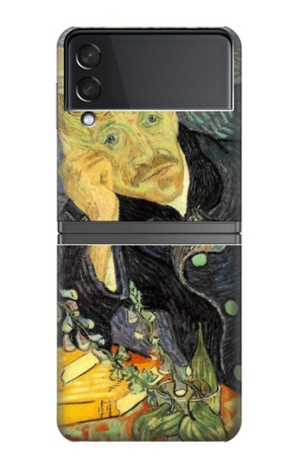 W0212 Van Gogh Portrait of Dr. Gachet Funda Carcasa Case y Caso Del Tirón Funda para Samsung Galaxy Z Flip 4