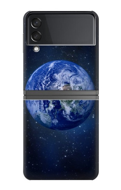 W3430 Blue Planet Funda Carcasa Case y Caso Del Tirón Funda para Samsung Galaxy Z Flip 4