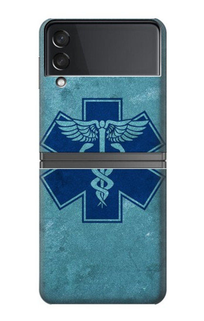 W3824 Caduceus Medical Symbol Funda Carcasa Case y Caso Del Tirón Funda para Samsung Galaxy Z Flip 4