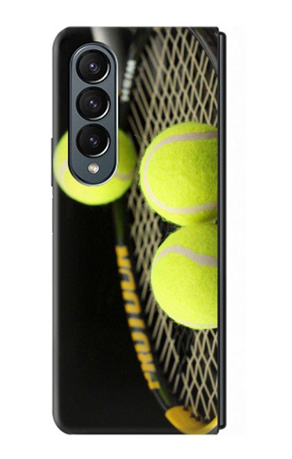 W0072 Tennis Funda Carcasa Case y Caso Del Tirón Funda para Samsung Galaxy Z Fold 4