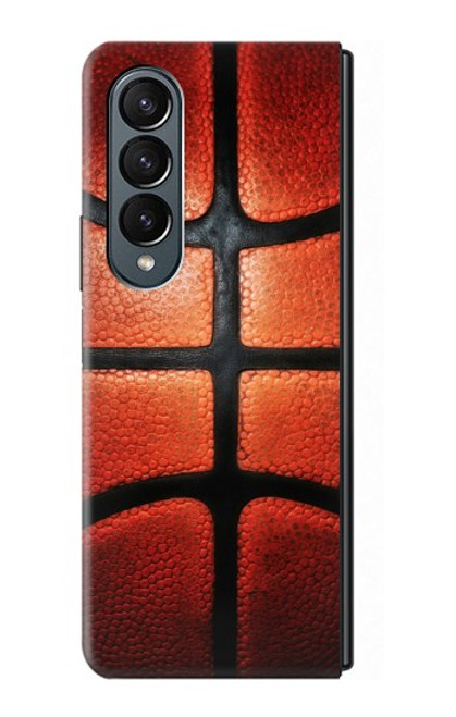 W2538 Basketball Funda Carcasa Case y Caso Del Tirón Funda para Samsung Galaxy Z Fold 4