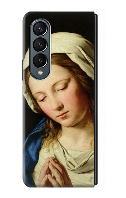W3476 Virgin Mary Prayer Funda Carcasa Case y Caso Del Tirón Funda para Samsung Galaxy Z Fold 4