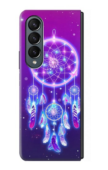 W3484 Cute Galaxy Dream Catcher Funda Carcasa Case y Caso Del Tirón Funda para Samsung Galaxy Z Fold 4