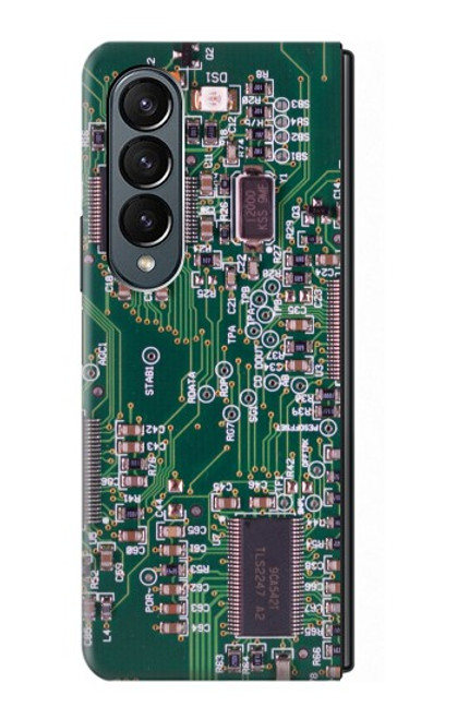 W3519 Electronics Circuit Board Graphic Funda Carcasa Case y Caso Del Tirón Funda para Samsung Galaxy Z Fold 4