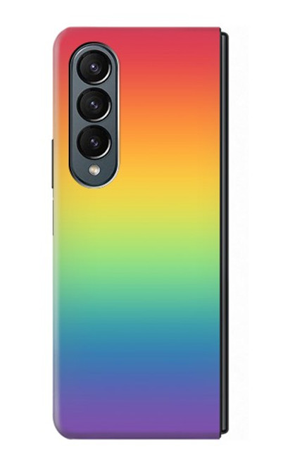 W3698 LGBT Gradient Pride Flag Funda Carcasa Case y Caso Del Tirón Funda para Samsung Galaxy Z Fold 4