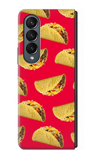 W3755 Mexican Taco Tacos Funda Carcasa Case y Caso Del Tirón Funda para Samsung Galaxy Z Fold 4