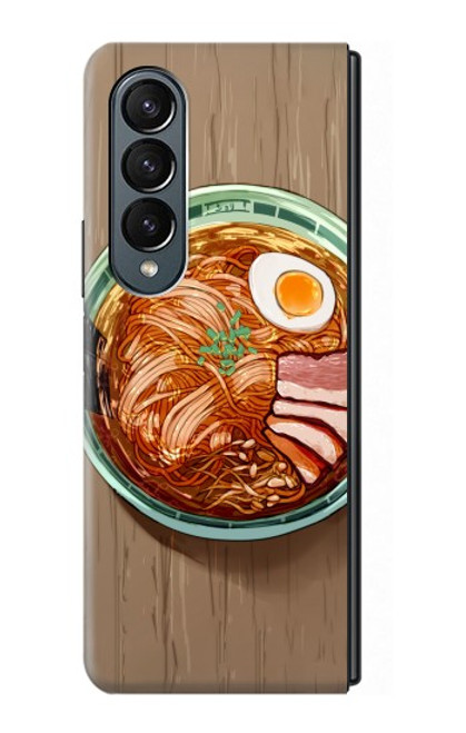 W3756 Ramen Noodles Funda Carcasa Case y Caso Del Tirón Funda para Samsung Galaxy Z Fold 4