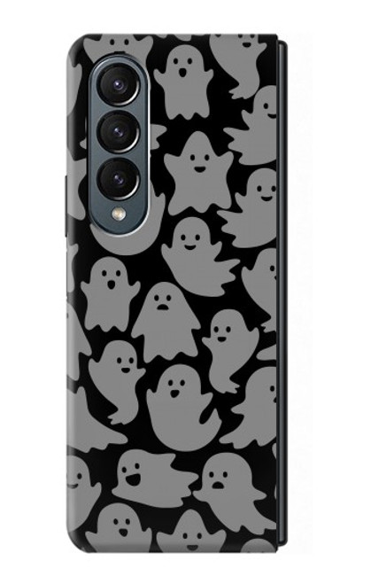 W3835 Cute Ghost Pattern Funda Carcasa Case y Caso Del Tirón Funda para Samsung Galaxy Z Fold 4