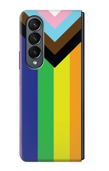 W3846 Pride Flag LGBT Funda Carcasa Case y Caso Del Tirón Funda para Samsung Galaxy Z Fold 4