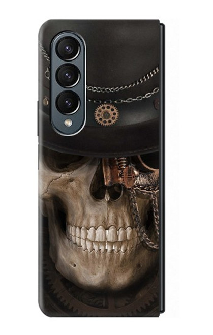 W3852 Steampunk Skull Funda Carcasa Case y Caso Del Tirón Funda para Samsung Galaxy Z Fold 4
