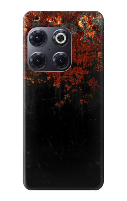 W3071 Rusted Metal Texture Graphic Funda Carcasa Case y Caso Del Tirón Funda para OnePlus 10T