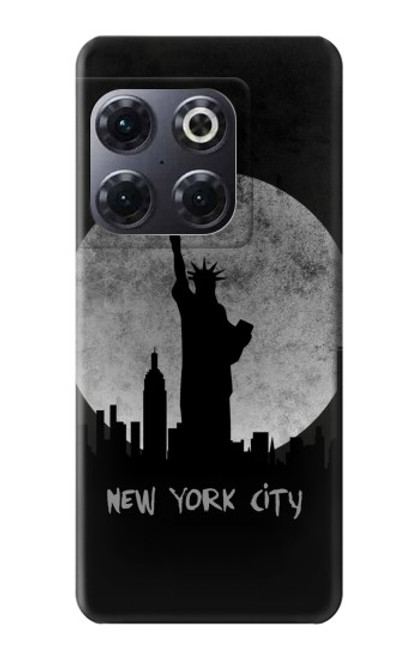 W3097 New York City Funda Carcasa Case y Caso Del Tirón Funda para OnePlus 10T