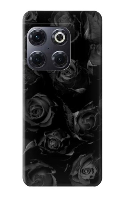 W3153 Black Roses Funda Carcasa Case y Caso Del Tirón Funda para OnePlus 10T