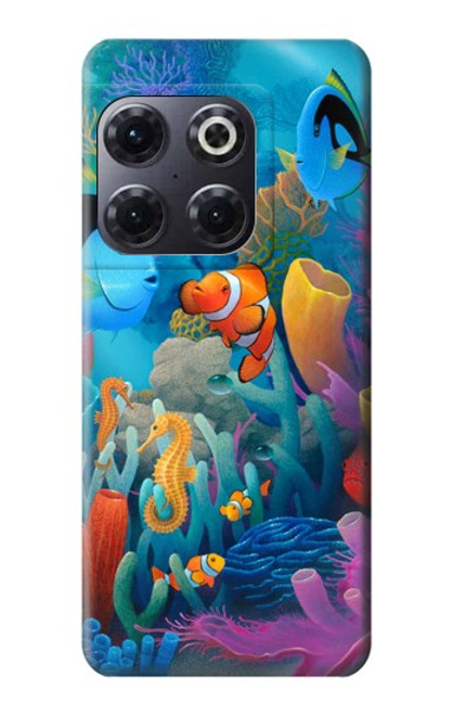 W3227 Underwater World Cartoon Funda Carcasa Case y Caso Del Tirón Funda para OnePlus 10T