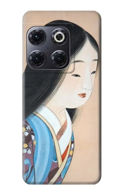 W3483 Japan Beauty Kimono Funda Carcasa Case y Caso Del Tirón Funda para OnePlus 10T