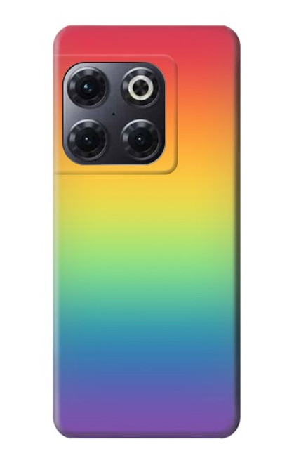 W3698 LGBT Gradient Pride Flag Funda Carcasa Case y Caso Del Tirón Funda para OnePlus 10T