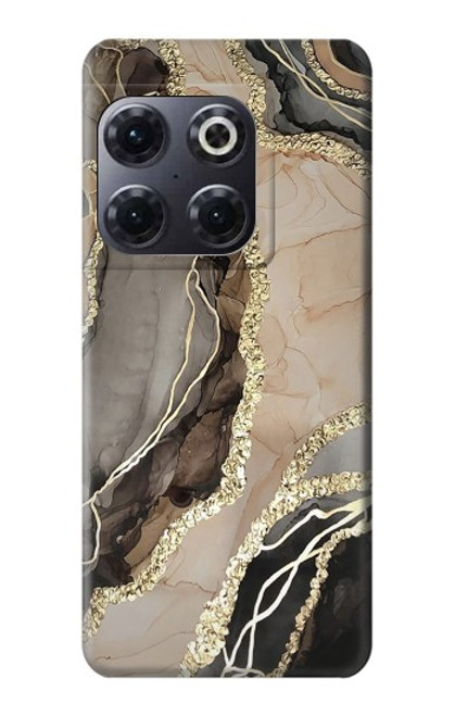 W3700 Marble Gold Graphic Printed Funda Carcasa Case y Caso Del Tirón Funda para OnePlus 10T