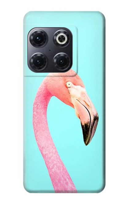 W3708 Pink Flamingo Funda Carcasa Case y Caso Del Tirón Funda para OnePlus 10T