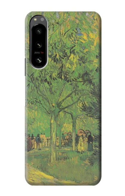 W3748 Van Gogh A Lane in a Public Garden Funda Carcasa Case y Caso Del Tirón Funda para Sony Xperia 5 IV